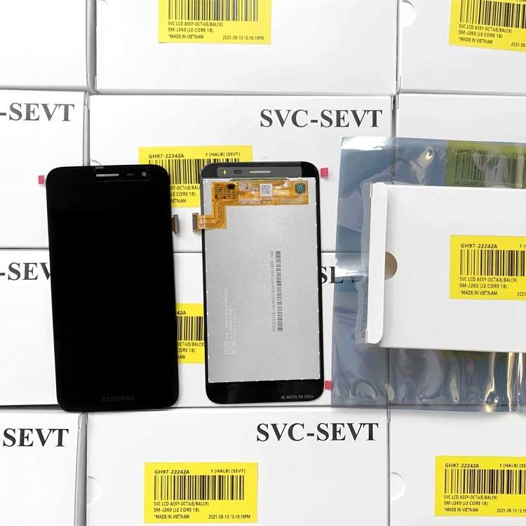 Siyah  J2 Core LCD Ekran Değişimi Çerçevesiz Orjinal Servis Paketi