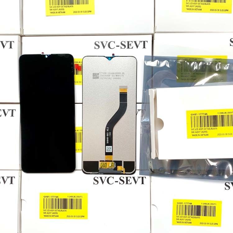 Cümle Fabrika LCD Ekran Pantalla  A20S için Orijinal Servis Paketi LCDS  A207 Cep Telefon Ekranı