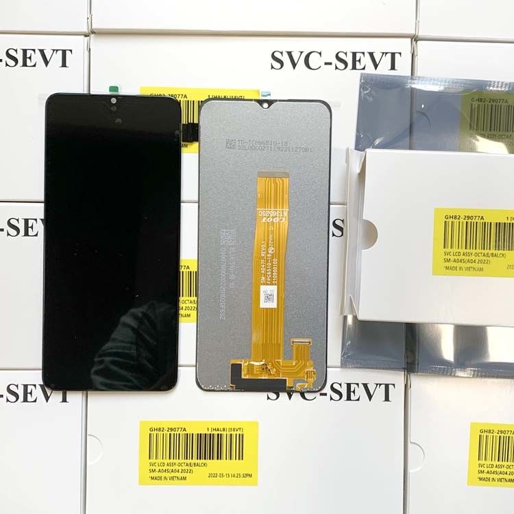 A04S için Toptan Yüksek Kaliteli Telefon Ekranı 100% Orijinal Servis Paketi LCD  A047 Mobil Ekran Pantalla
