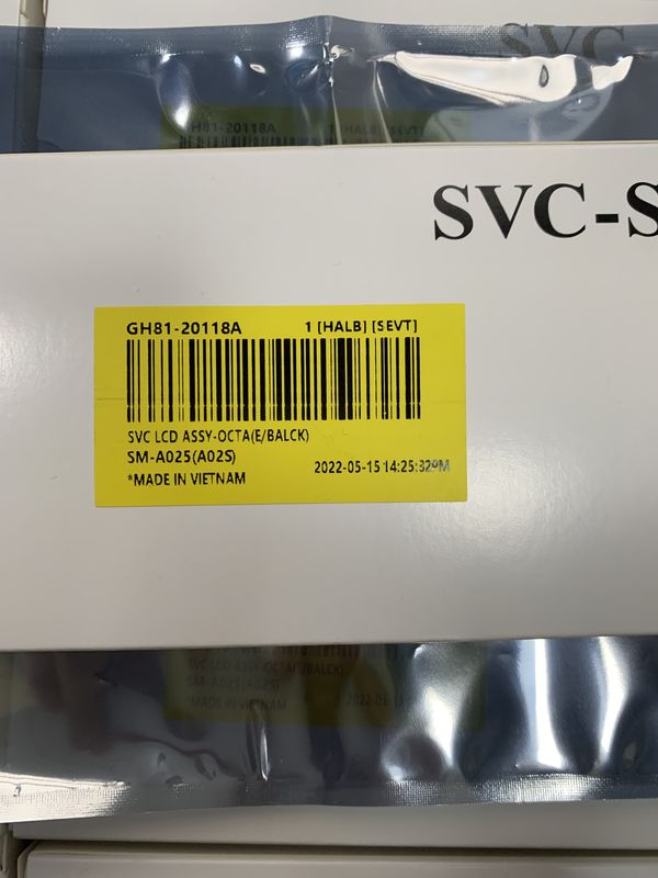 A02S için Toptan Yüksek Kaliteli LCD Ekranı % 100 Orijinal Yeni Servis Paketi LCDS  A025 Telefon Ekranı