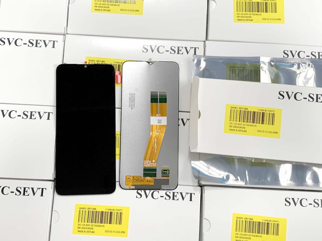 A02S için Toptan Yüksek Kaliteli LCD Ekranı % 100 Orijinal Yeni Servis Paketi LCDS  A025 Telefon Ekranı