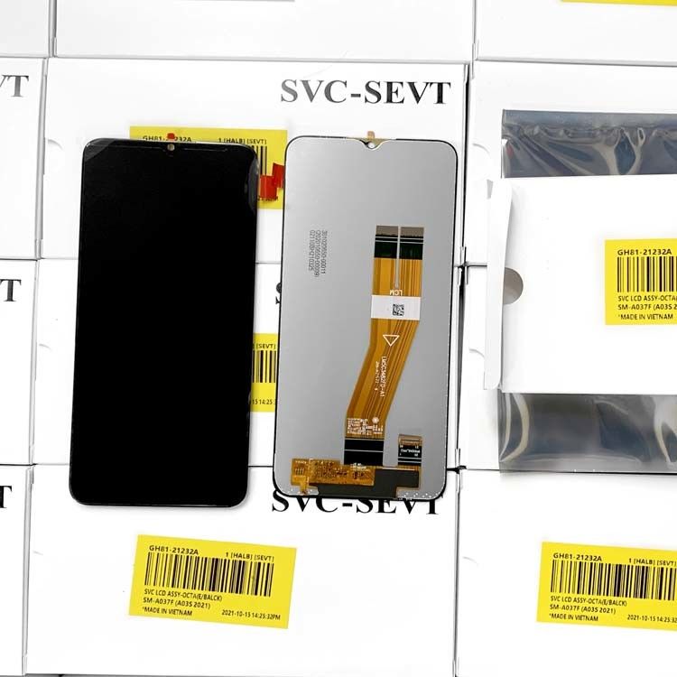 Orijinal LCD A03S LCD Ekranı  A03S Hizmet Paketi için LCDS  A037 Toptan Satış Fabrikası Cep Telefonu Dokunmatik Ekranı