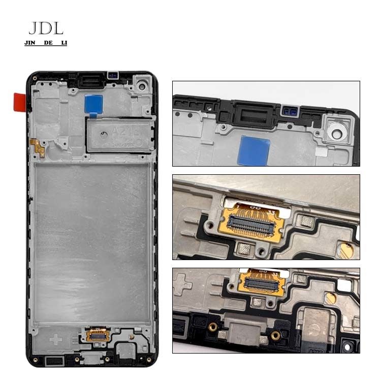 A21S için Çerçeve ile A21S LCD LCD Yeni Servis Paketi LCDS  A217 Cep telefonu Ekran Ekranı Pantalla