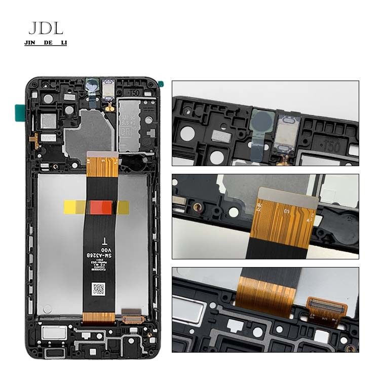 A326B LCD Ekranı + Çerçeve  A32 5G Orijinal Servis Paketi LCDS  A326B Cep Telefonu Dokunmatik Ekran Pantalla