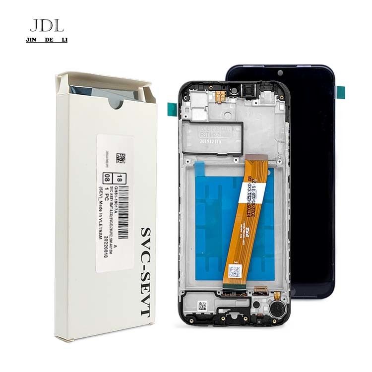 A01 LCD Ekran Ekran Çerçeveli LCD  A01 Toptan Servis Paketi LCDS  A105 Orijinal Telefon Pantalla