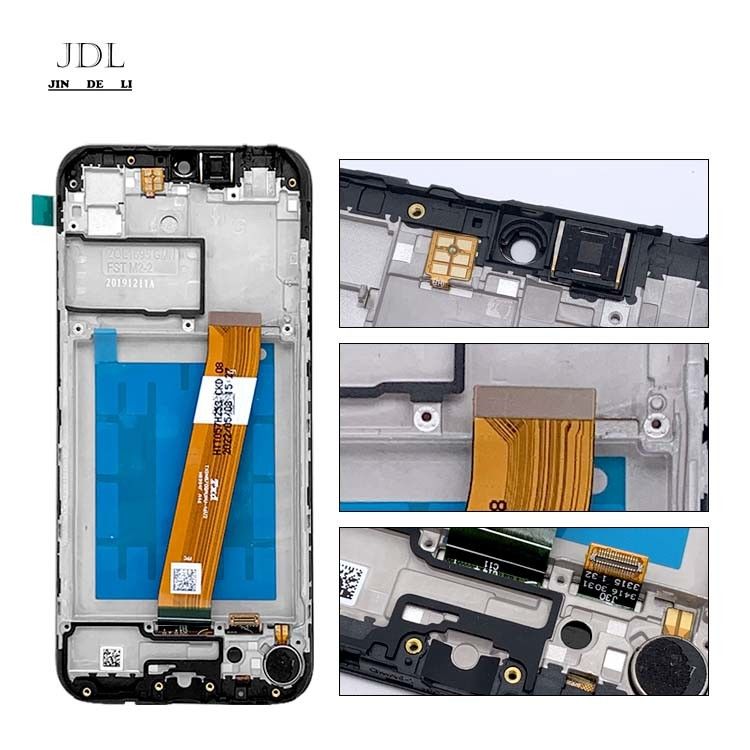 A01 LCD Ekran Ekran Çerçeveli LCD  A01 Toptan Servis Paketi LCDS  A105 Orijinal Telefon Pantalla