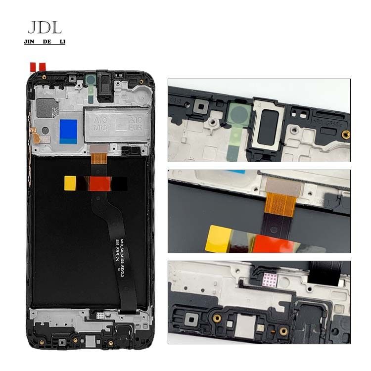 M10 Mobil Telefon Dokunmatik Ekran Ekranı için Çerçeve ile M10 LCD  M105 Orijinal Hizmet Paketi LCDS Pantalla