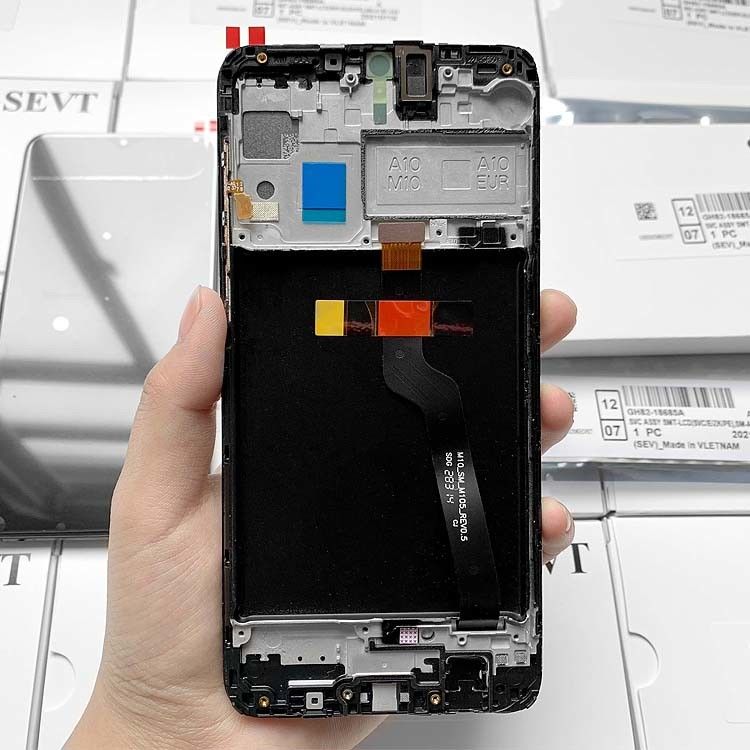 A10 LCD Pantalla  A10 Toptan Satılan Cep Telefonu Dokunmatik Ekranı  A105 Orijinal Servis Paketi LCDS Ekranı
