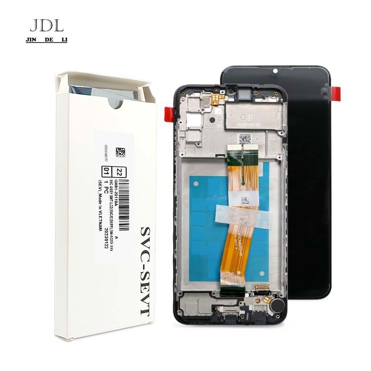 A02S Sanayi Dokunmatik Ekran Ekranı  A025 Servis Paketi LCDS Pantallonu için Çerçeve ile Toptan A02S LCD