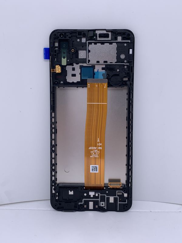 A022 için çerçeve ile A02 LCD Ekranı Orijinal Dokunmatik Ekran Dijitalleştiricisi Pantalla  A02 Servis Paketi LCDS