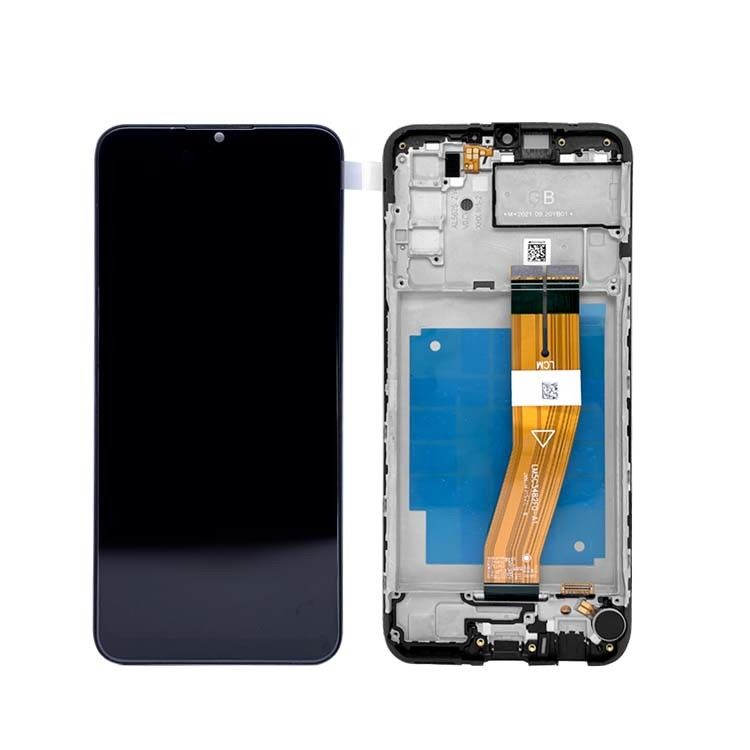Orijinal A03S Servis Paketi  a03s Mobil Telefon Ekran Ekranı için Çerçeve ile LCD  A037 Yüksek Kaliteli Pantalla