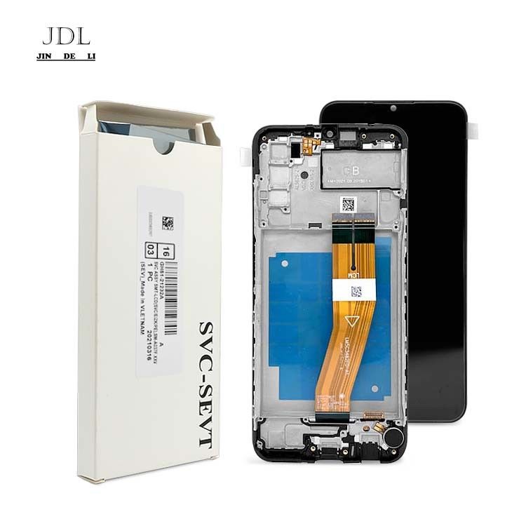 Orijinal A03S Servis Paketi  a03s Mobil Telefon Ekran Ekranı için Çerçeve ile LCD  A037 Yüksek Kaliteli Pantalla