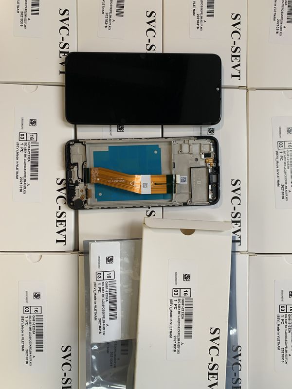 Orijinal A03S Servis Paketi  a03s Mobil Telefon Ekran Ekranı için Çerçeve ile LCD  A037 Yüksek Kaliteli Pantalla