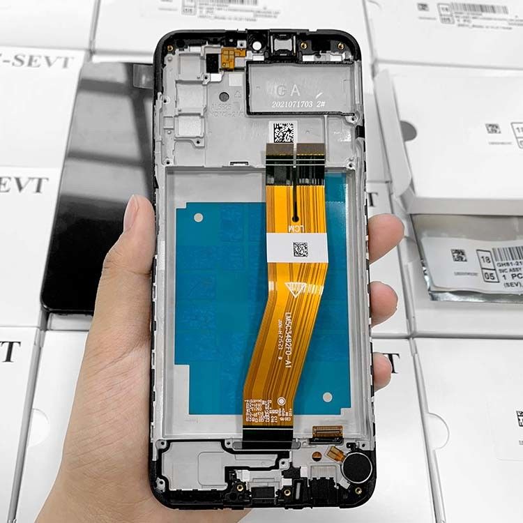 A03 LCD ekranı çerçeve ile  a03 Toptan cep telefonu ekranı A035 Orijinal servis paketi LCDS ekranı Pantalla