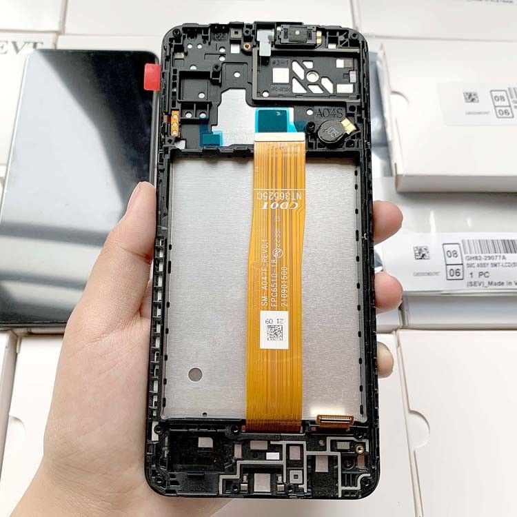 A04S LCD Çerçeve ile LCD  a04s için Orijinal Servis Paketi LCDS  A047 Cep telefonu Ekran Ekranı Pantalla