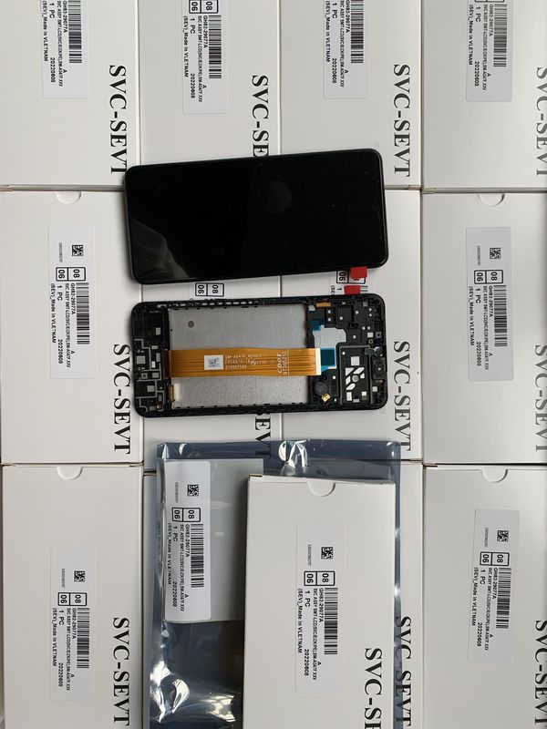 A04S LCD Çerçeve ile LCD  a04s için Orijinal Servis Paketi LCDS  A047 Cep telefonu Ekran Ekranı Pantalla