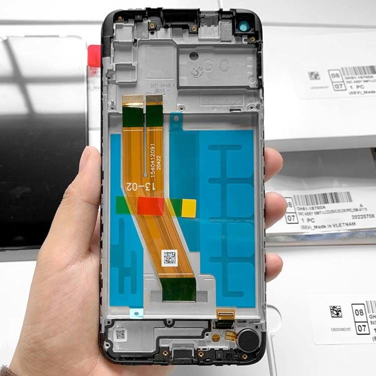 A11 LCD Ekranı Çerçeveyle Pantalla  A11 Orijinal Yeni Mobil Ekran  A115 Servis Paketi LCD Ekranı