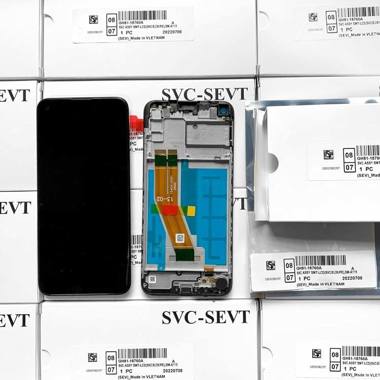A11 LCD Ekranı Çerçeveyle Pantalla  A11 Orijinal Yeni Mobil Ekran  A115 Servis Paketi LCD Ekranı
