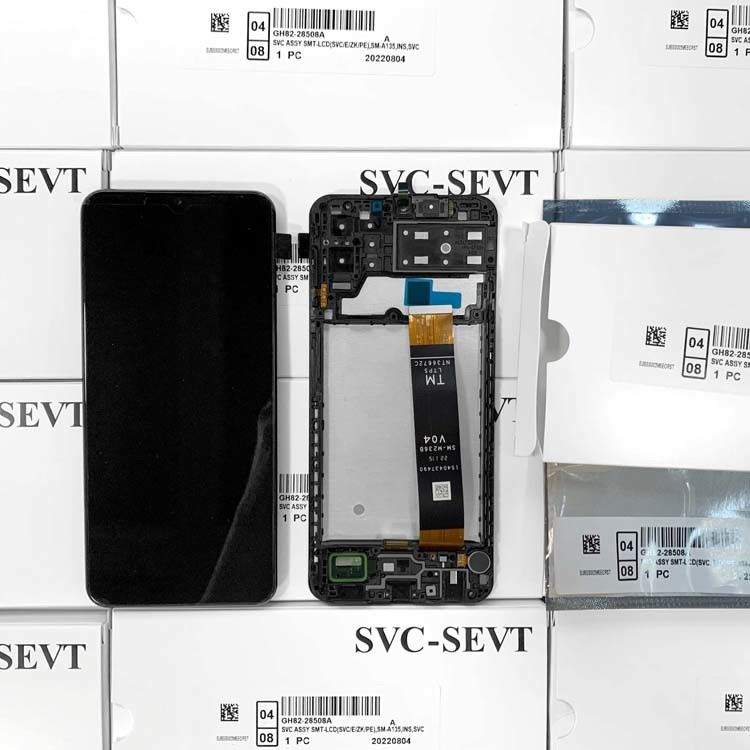 Fabrika A135 LCD Ekran Pantalla  A13S Orijinal Cep Telefon Ekranı Pantalla  A137 Servis Paketi LCDS