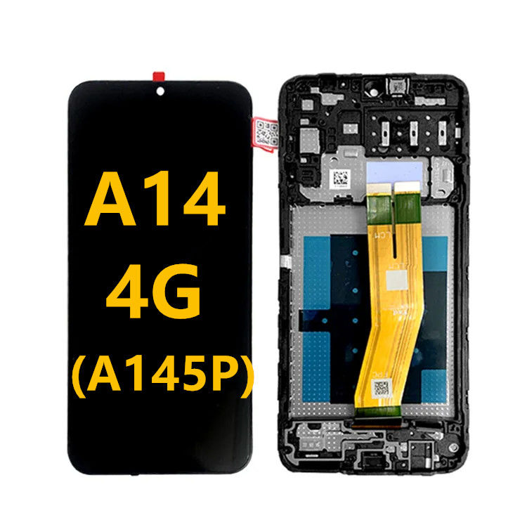 A14 4G LCD Çerçeveyle  A145P Cep telefonu Dokunmatik Pantalla  A145R Hizmet Paketi LCD Ekran Ekranı