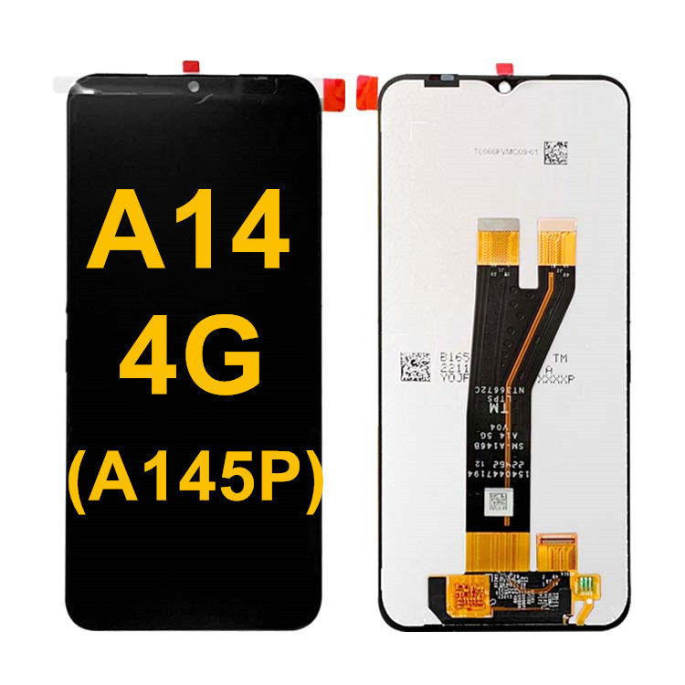 A14 4G Orijinal LCD Ekran Ekranı   A145P Toptan Mobil Telefon Dokunmatik Pantalla Servis Paketi LCDS