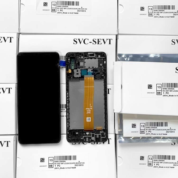Profesyonel yüksek kaliteli orijinal servis paketi LCD A022 Core cep telefonu LCD'leri  A01 Core için mobil LCD ekranı
