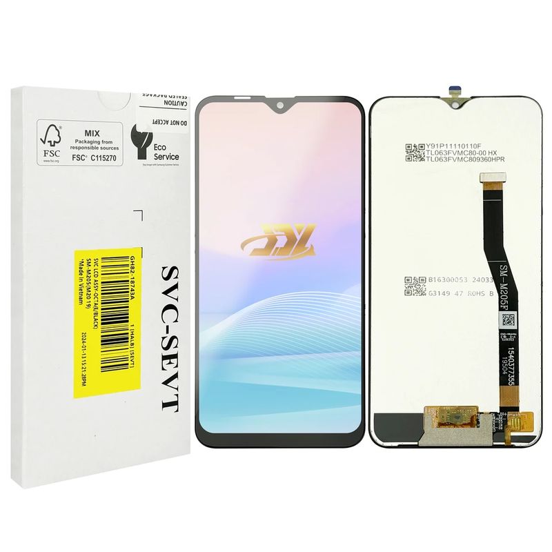 Orijinal Değiştirme LCD 100% Tested Sıkı LCD M20 LCD Ekran Dokunmatik Ekran Cep Telefon Ekranı